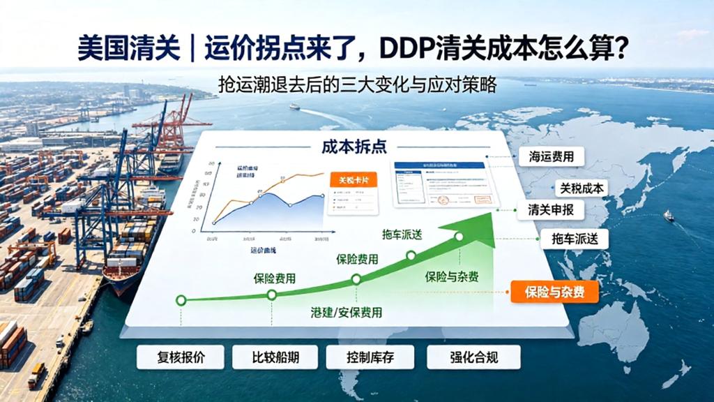 美国清关｜运价拐点来了，DDP清关成本怎么算？抢运潮退去后的三大变化与应对策略