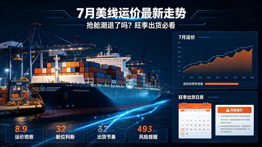 7月美线运价最新走势｜抢舱潮退了吗？旺季出货必看