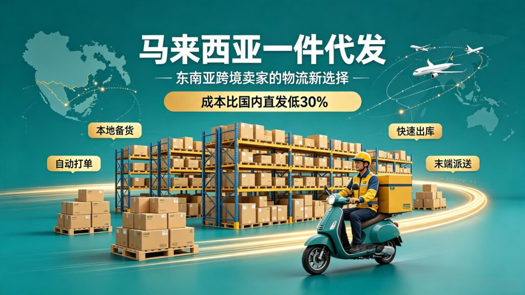 马来西亚一件代发|东南亚跨境卖家的物流新选择,成本比国内直发低30%