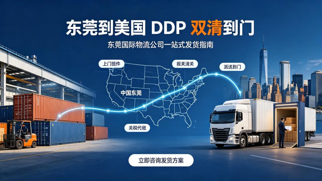 东莞到美国DDP双清到门｜东莞国际物流公司一站式发货指南
