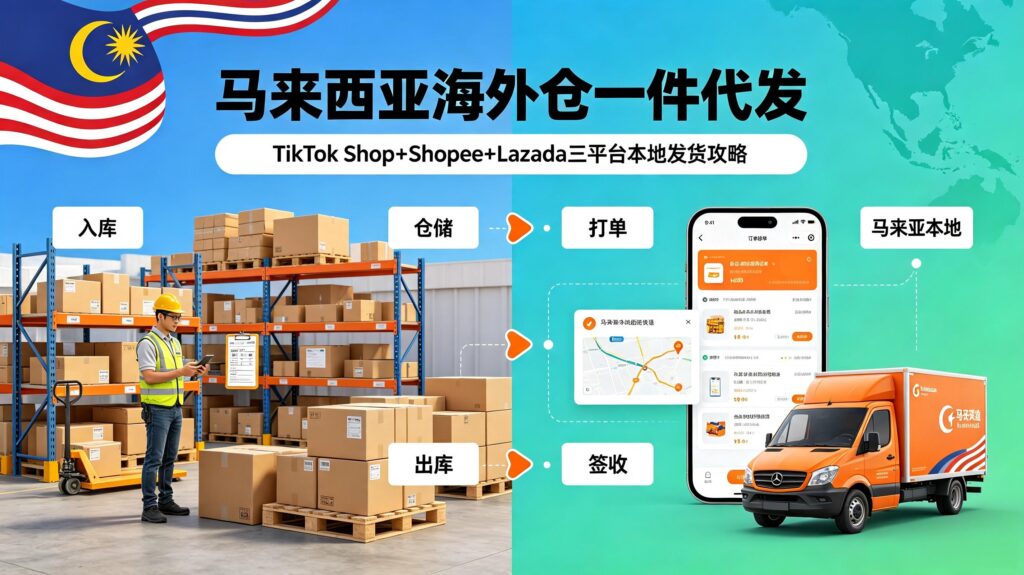 马来西亚海外仓一件代发｜TikTok Shop+Shopee+Lazada三平台本地发货攻略