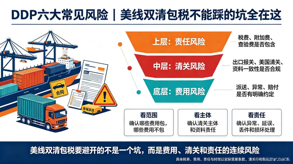DDP六大常见风险｜美线双清包税不能踩的坑全在这